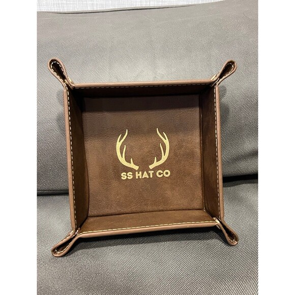 Southern String Hat Co Leather Catch All Tray - Picture 2 of 4